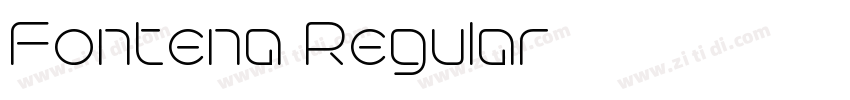 Fontena Regular字体转换 Fontena Regular字体转换